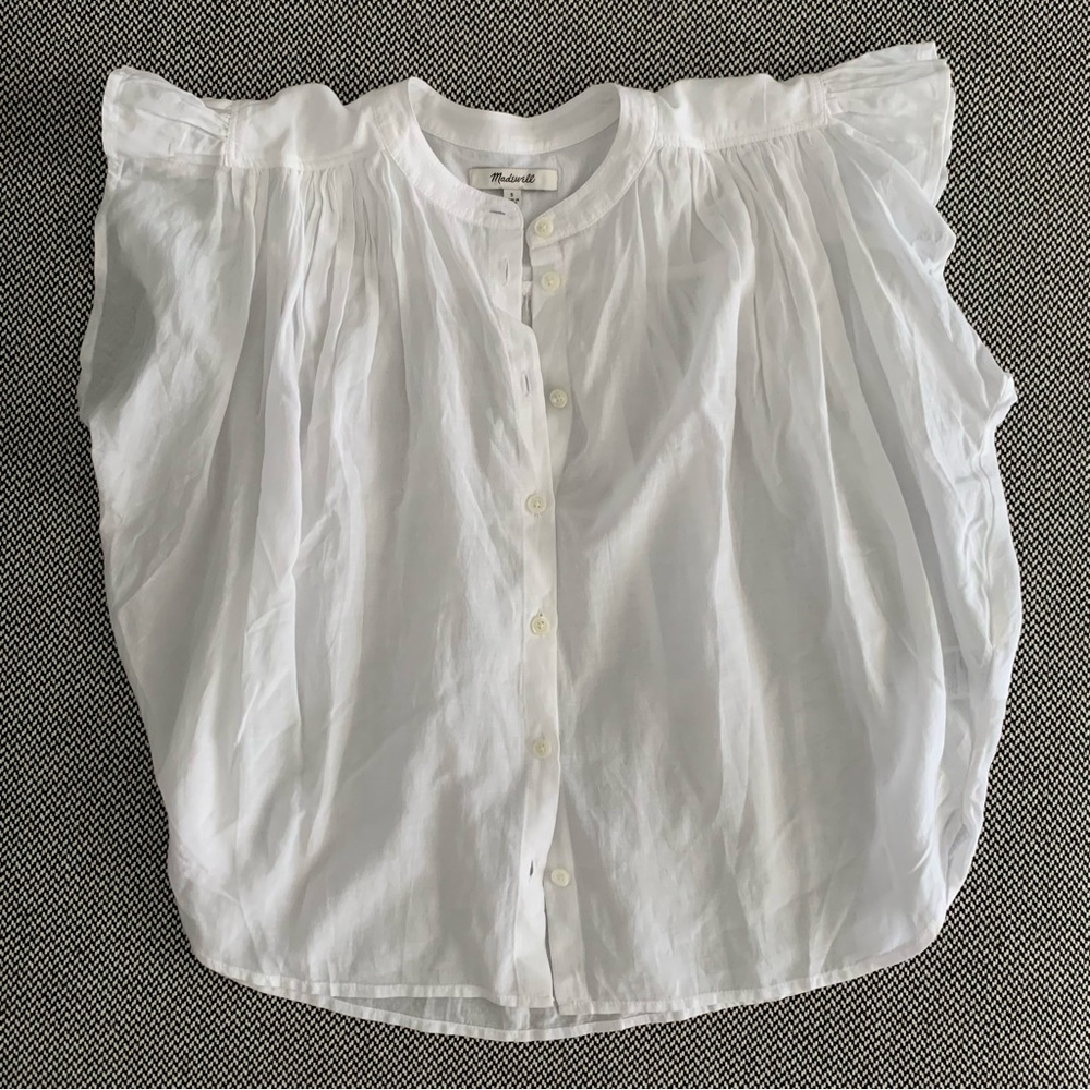 Madewell Flutter Sleeve Top